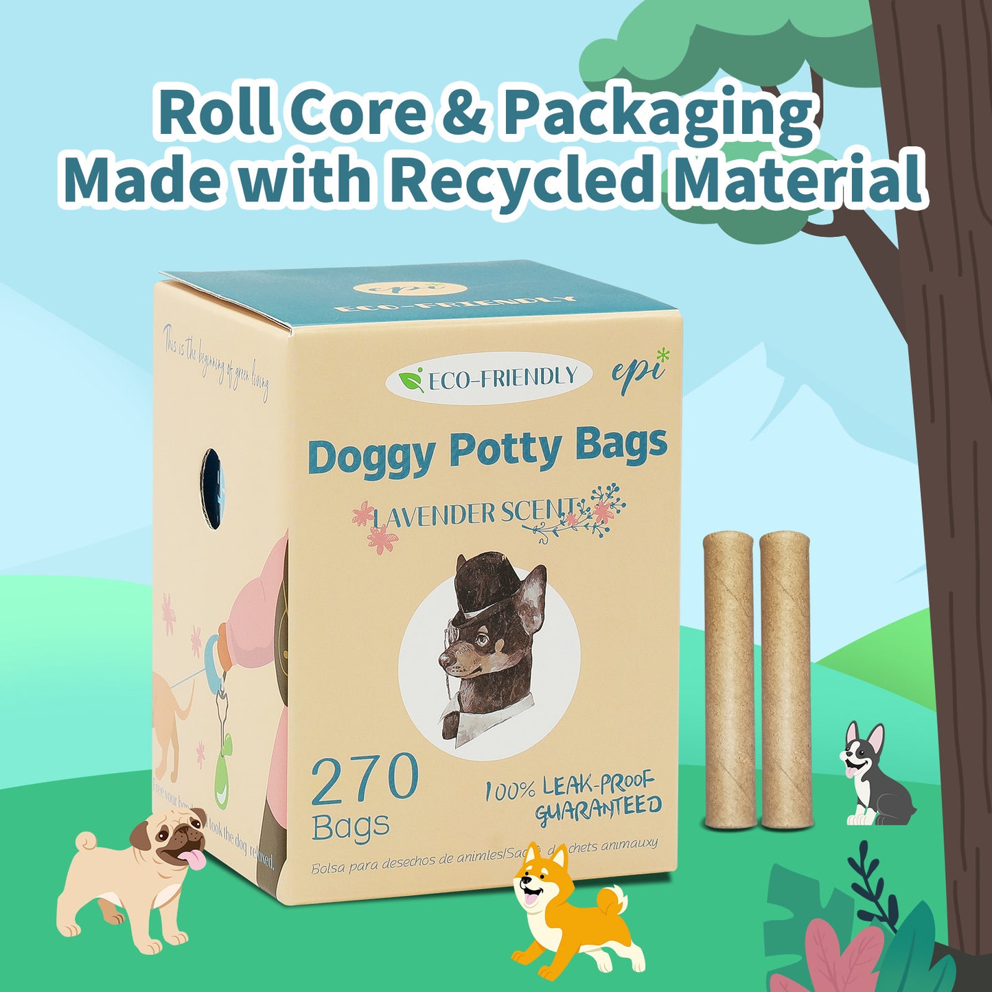 Eco-Friendly Dog Waste Bags – Biodegradable & Earth-Conscious Poop Bags