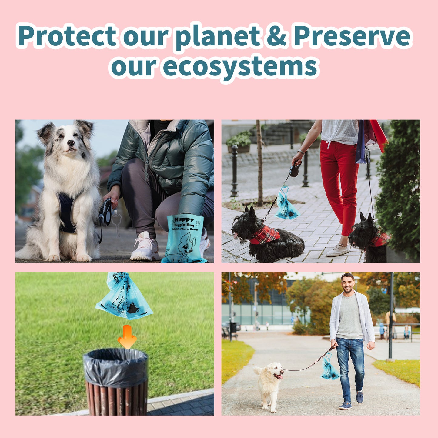 Eco-Friendly Dog Waste Bags – Biodegradable & Earth-Conscious Poop Bags