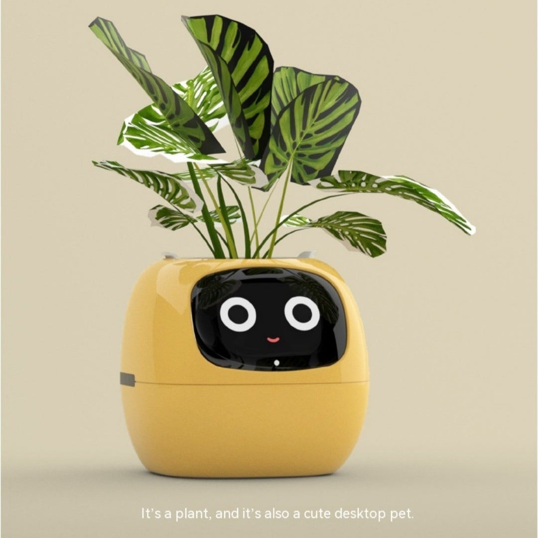 AI Smart Planter – 49+ Facial Expressions, 7 Sensors & Interactive Plant Care