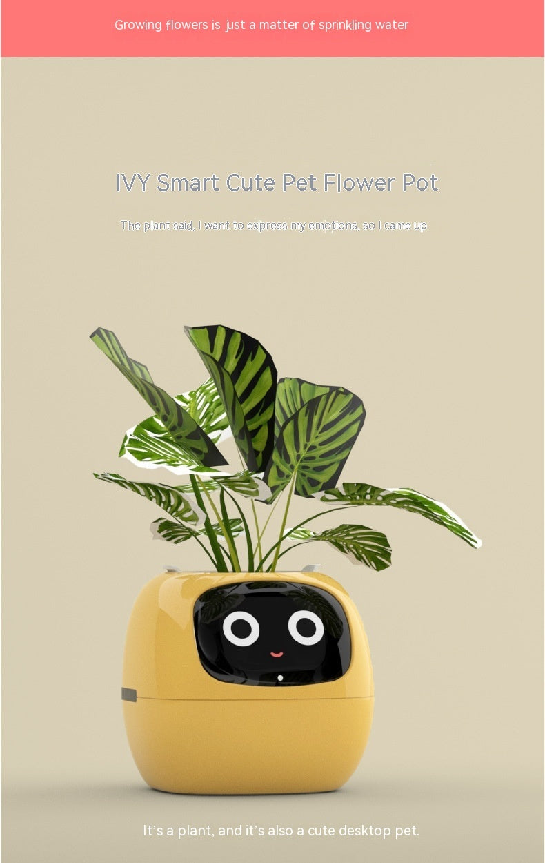 AI Smart Planter – 49+ Facial Expressions, 7 Sensors & Interactive Plant Care
