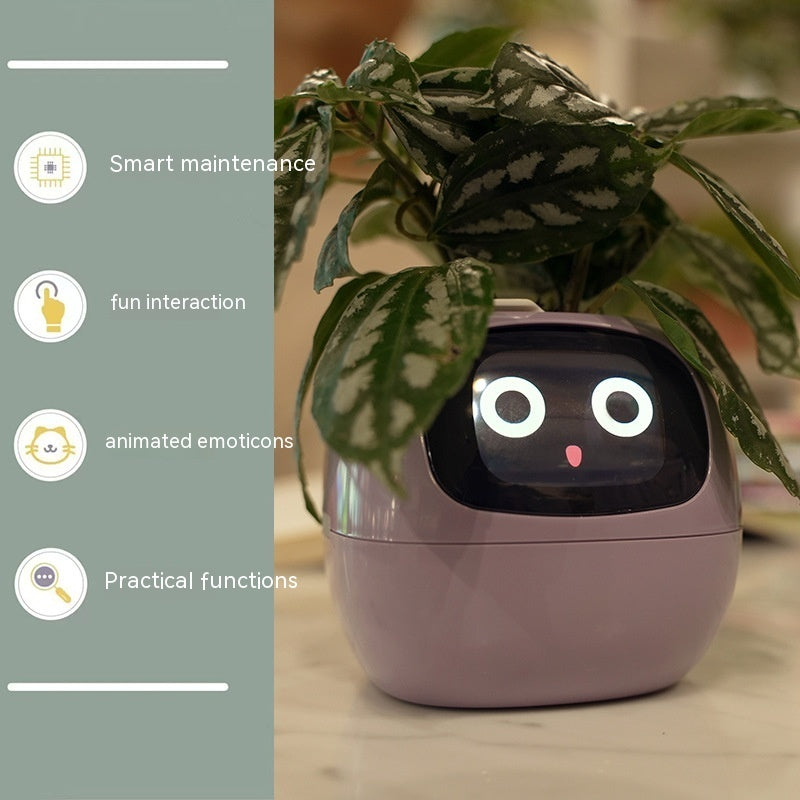 AI Smart Planter – 49+ Facial Expressions, 7 Sensors & Interactive Plant Care