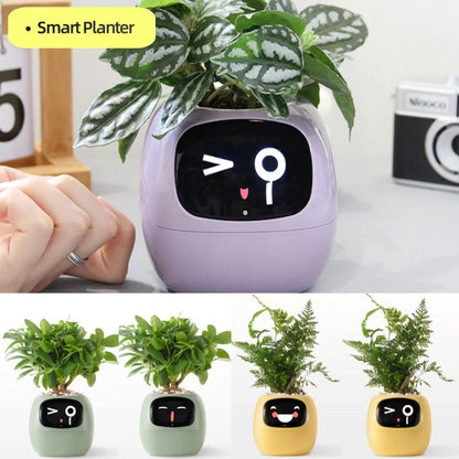 AI Smart Planter – 49+ Facial Expressions, 7 Sensors & Interactive Plant Care