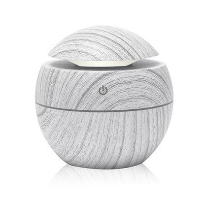 Eco-Friendly Mini Mushroom Humidifier – Ultrasonic, Wood Grain & Silent Operation