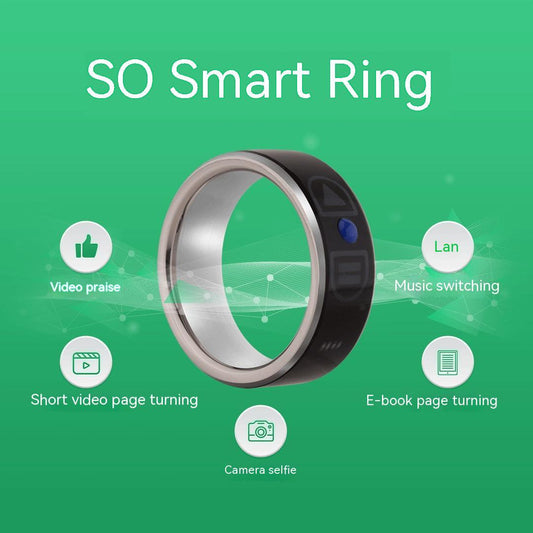 AI Smart Ring with Voice Control – E-Book Flip & Wearable Reader